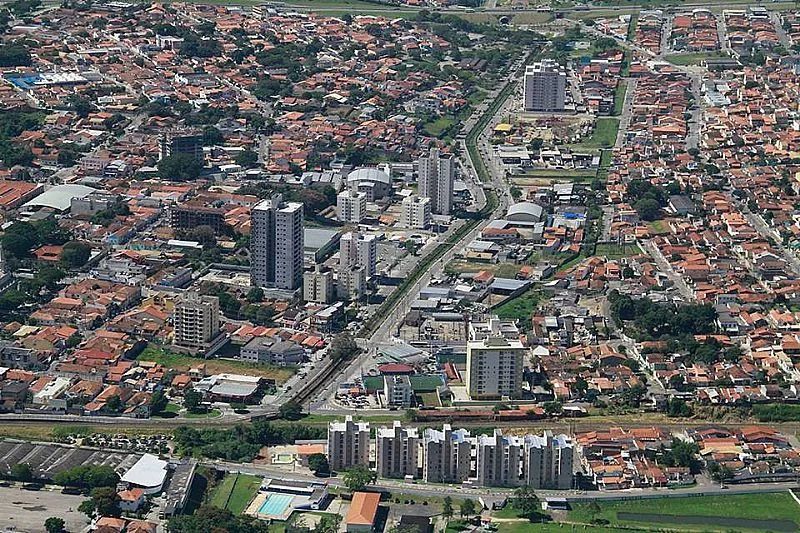 Vista aérea de Caçapava — Caçapava, São Paulo